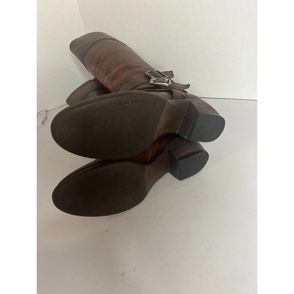 Nurture "York" Brown Leather Buckles Tall Riding Boots Women's SZ 7.5 - Picture 8 of 12
